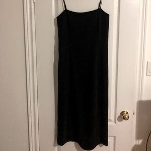 Babaton Slit Slip Dress - Black